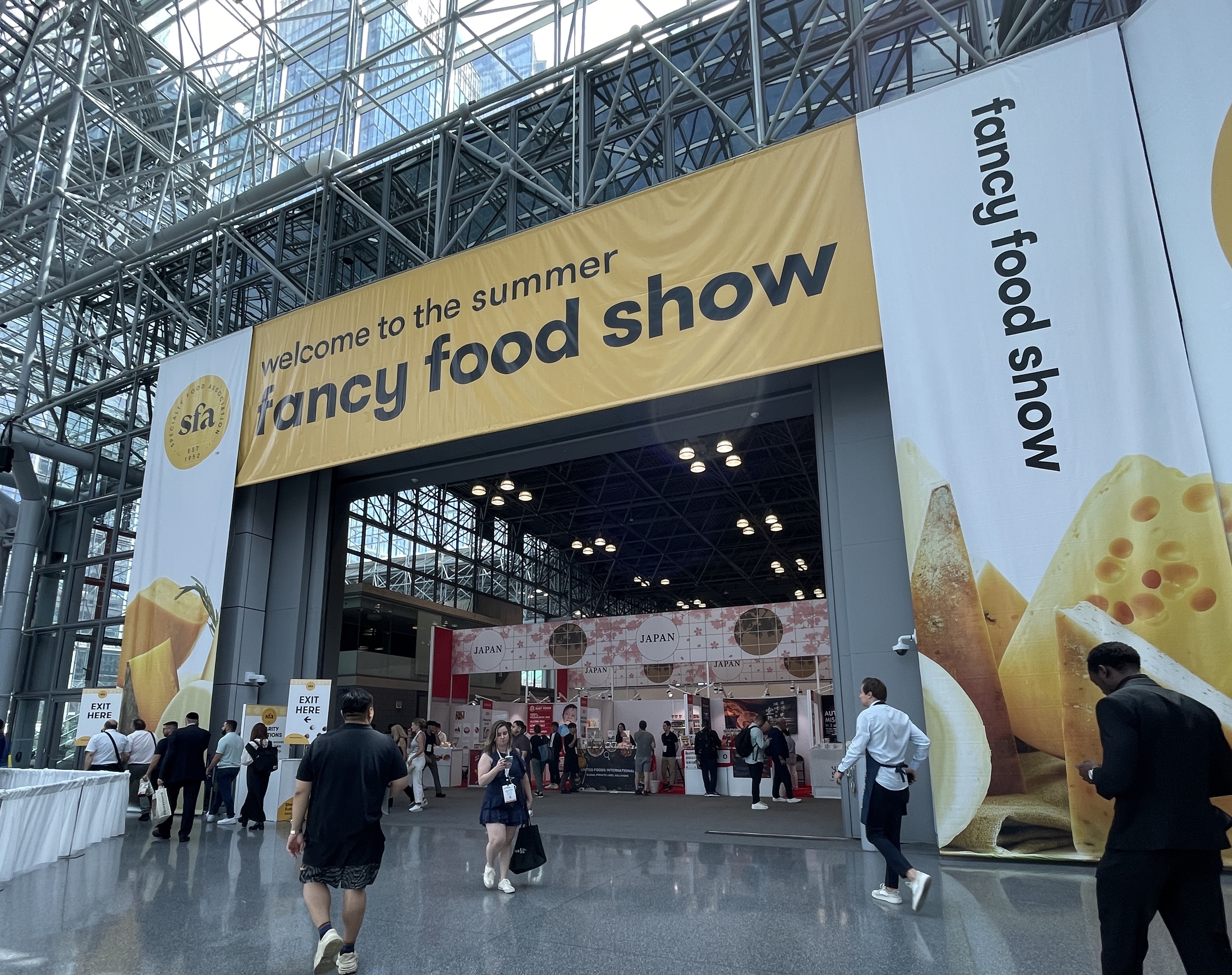 the entrance to the specialty food association’s summer fancy food show